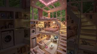 Romantic Pink Forest Loft Tour 🌸✨ | Cozy Dream Home#ytstudio #naturebeauty