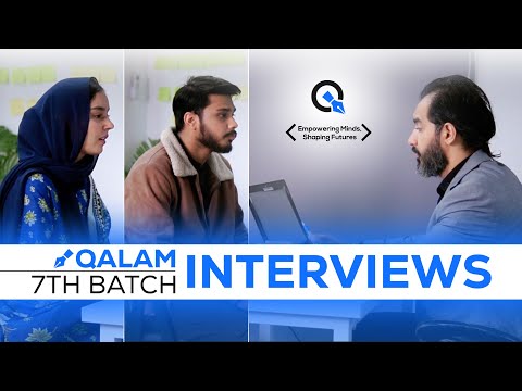 Qalam Batch 7 Interviews | What Trainees Say About Their Future