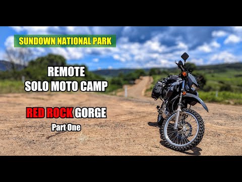 Solo Motorcycle Camping at Red Rock Gorge on a DR650 | Part One