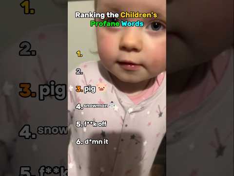Ranking the Children's Profane Words