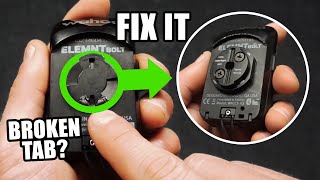 Fix broken tabs on a Wahoo Elemnt with the Dog Ears GPS repair plate