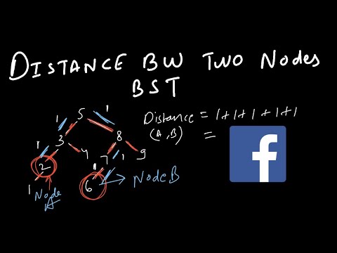 Distance Between Two Nodes In BST || Facebook's  Coding Interview Question.