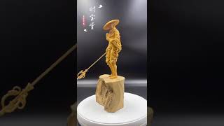黃楊木雕 少林武僧