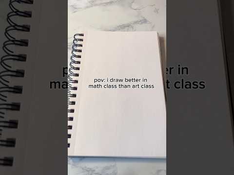 drawing in math class vs art... #relatable #funny #trending #viral #fyp #drawing #tinylilee