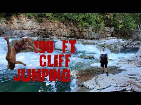 100 Feet Insane Cliff Jumping | Eagle Falls, WA | Urdu/Hindi Travel Vlog | Vlog #15