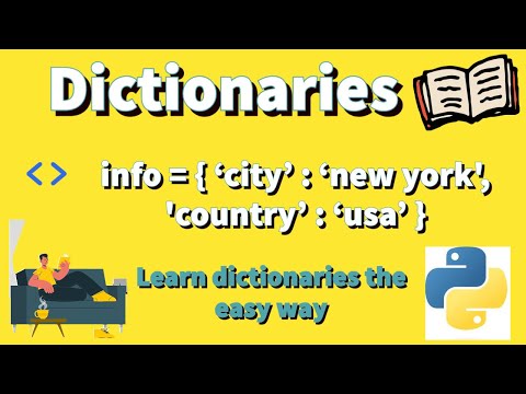 Learn how to create dictionaries in Python programming language