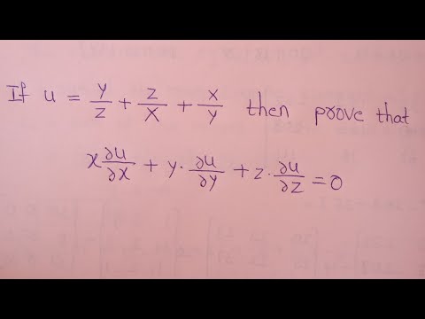 Partial Differentiation| Problem 1 |Mathematics