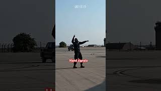 Hand signals #military #jettakeoff