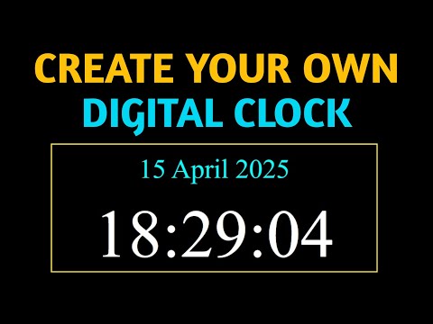 Create a Digital Clock with HTML CSS & JavaScript | JavaScript Tutorial