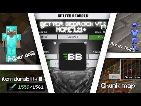 🚀BETTER BEDROCK V7.2 FOR MCPE 1.21+[THE BEST CLIENT]🔥