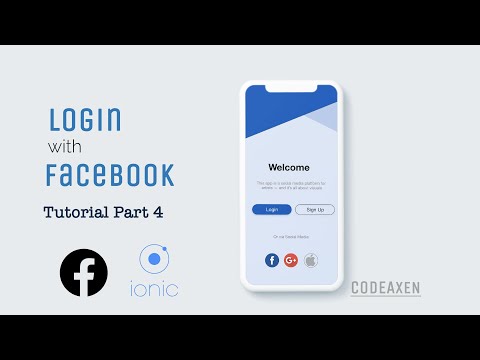 ionic 5 login with facebook tutorial part 4