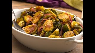 Honey Balsamic Roasted Brussels Sprouts