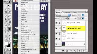 Multi Text Layers - Photoshop Tutor