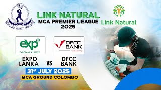 🔴 LIVE | Expo Lanka 🆚 DFCC | MCA Link Natural Challenge Trophy 2025 | Sporty.lk