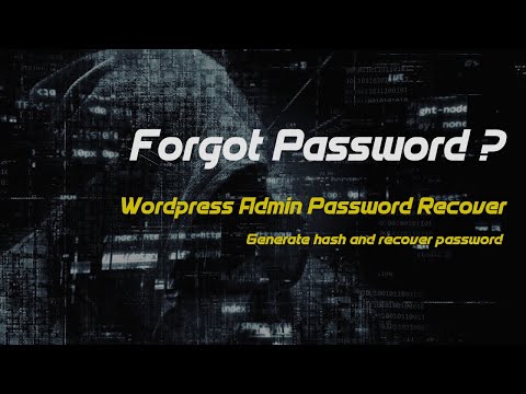 WordPress password recover | Recover password from Cpanel