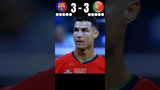 FC Barcelona vs Portugal || PENALTY SHOOTOUT ||🤯🔥 IMAGINARY MATCH 2025 ||🥶 #football #shorts #cr7