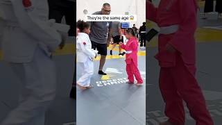 They’re the same age #jiujitsu #wrestling #bjj #ufc #mma #martialarts #kids #fatherdaughter