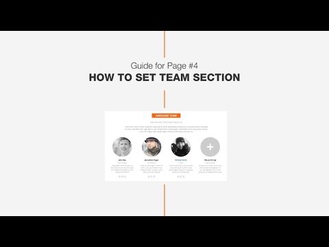 Guide #3: How set Team section - DW Page one page WordPress theme
