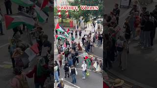 Cardiff University, March for Palestine🇵🇸&Iran🇮🇷 #cardiff #wales