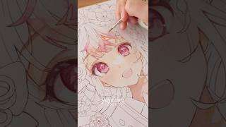 透明水彩メイキング #アナログ #イラストメイキング #drawing #描く動画 #アナログ絵 #art
