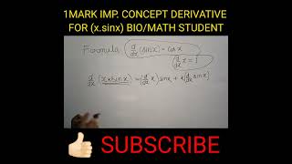 29सेकंड में सीखें x.sinx का Derivative करना #shorts #youtubeshorts #ytshorts @cgmclasses