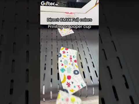 Digital Single Pass printing machine full colors paper cup fan printing | paper cup printer