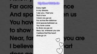 Let's sing and learn English| My Heart Will Go On - Céline Dion #shorts #english