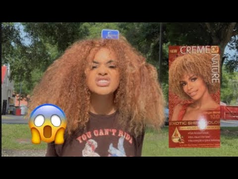 DYING MY HAIR GINGER BLONDE (Creme Of Nature Dye)