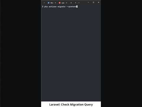 Laravel: Check Migration Query