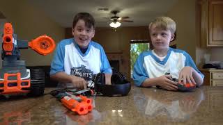 Nerf War: Kids and Parents Round three! Ethan and Cole Wild Nerf Battle.  #Nerf 88