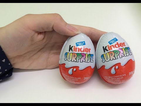 10 x Kinder Surprise Eggs Unboxing