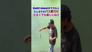 久しぶりのバス釣り‼️＃野池　＃バス釣り　＃Shorts