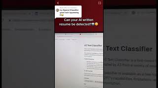 Can your AI written resume be detected? #chatgpt #chatgpt3 #chatgptbot #resume #ai #openai