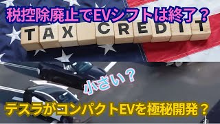 税控除廃止でもそんなの関係ねぇ？アメリカでTax Creditが廃止されてもEVシフトが終わらない理由を解説【テスラがコンパクトEVを極秘開発？の話も】