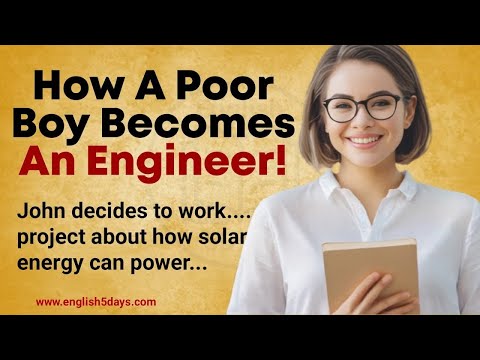 The Untold Story of a Poor Boy Who Became an Engineer | Graded Reader| English 5days | Story time