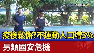 疫後鬆懈？不運動人口增3%  另類國安危機