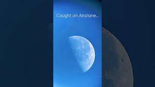 Cool Capture… #moon #airplane #astrophotography #daymoon #capture #astronomy #luna #space #fyp