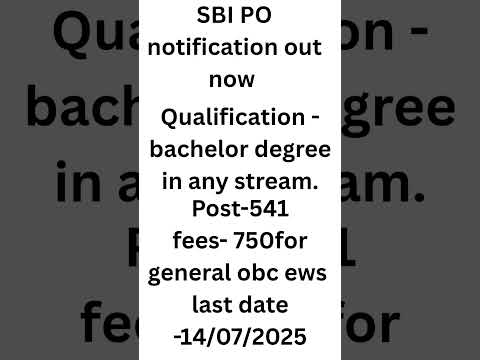 SBI PO online form start | #sbi #sbipo #sbipopreparation #sbicard #sbiclerk #sbiclerk2025