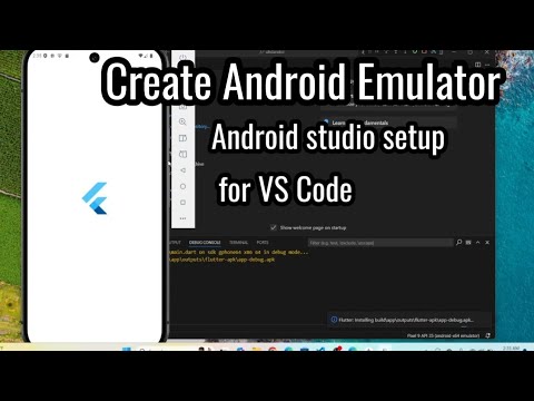 How to create virtual device Android emulator and run from Flutter App from Vs Code?