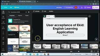 Canva - How To  Edit Presentation In Canva