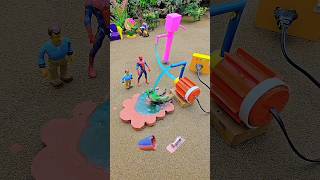 Mini hand pump water science project with concrete mixer cow farm tractor wala video #waterpump #301