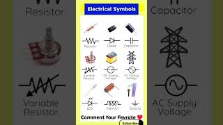 All electrical symbols 😱😱 #electricals #symbols #tips #physics