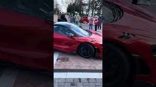 Mo Salah arrives at Anfield in McLaren