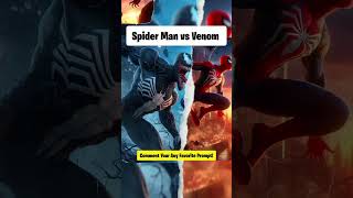 Comic Book Style Spider-Man vs Venom #shorts #ai #aiart #aiphotos #aipictures
