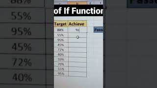 How to use if functions #exceltips #exceltricks #shorts #gstregistration #exceltrips