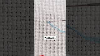 Life changing loop start cross stitch hack! #crossstitchdesigns #diy #crossstitchpatterns #christmas