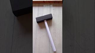HAMMER ORIGAMI TUTORIAL| HOW TO MAKE A PAPER HAMMER CRAFT STEP BY STEP FOLDING| THOR HAMMER ORIGAMI
