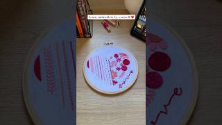 Learn more than 15 stitches with one kit❤️ #husn #love #embroiderydesigns #art #diy #diykit
