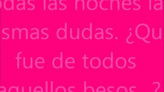La lluvia - María Villalón, Letra