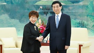 王沪宁会见出席第二届海峡两岸中华文化峰会台湾嘉宾